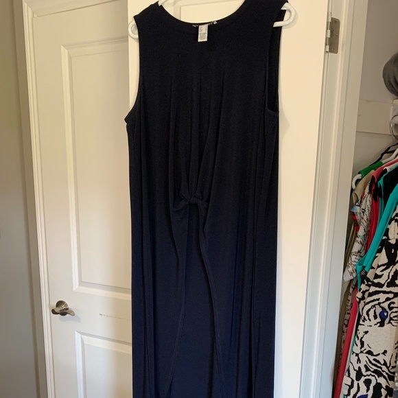 Joseph Ribkoff 16 navy long back top - Picture 1 of 16